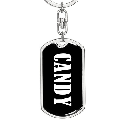 Candy v03 - Luxury Dog Tag Keychain