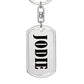 Jodie v01 - Luxury Dog Tag Keychain
