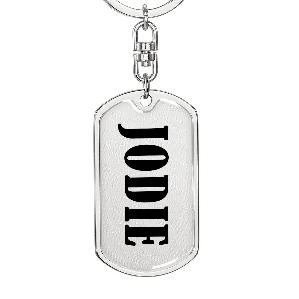 Jodie v01 - Luxury Dog Tag Keychain