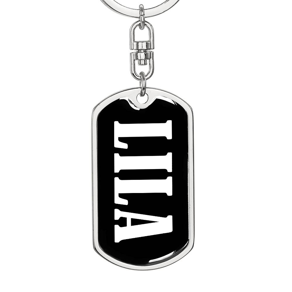 Lila v03 - Luxury Dog Tag Keychain