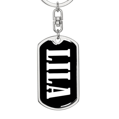 Lila v03 - Luxury Dog Tag Keychain