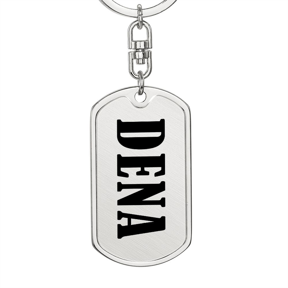 Dena v01 - Luxury Dog Tag Keychain