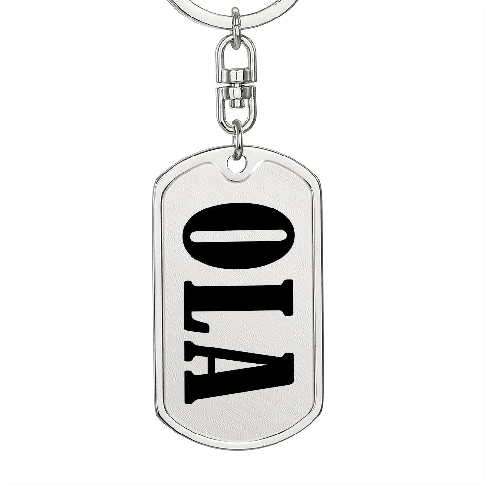 Ola v01 - Luxury Dog Tag Keychain
