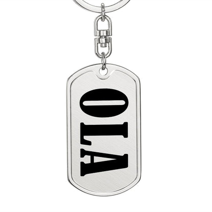 Ola v01 - Luxury Dog Tag Keychain