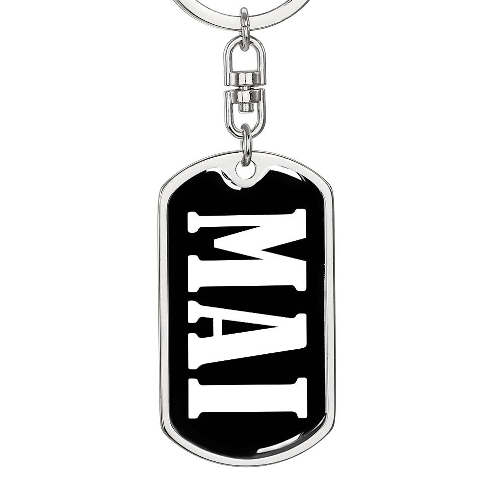 Mai v03 - Luxury Dog Tag Keychain