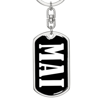 Mai v03 - Luxury Dog Tag Keychain