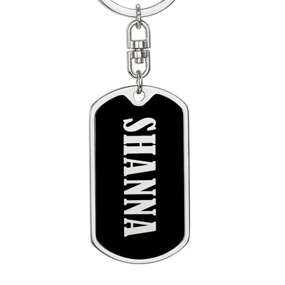 Shanna v02 - Luxury Dog Tag Keychain
