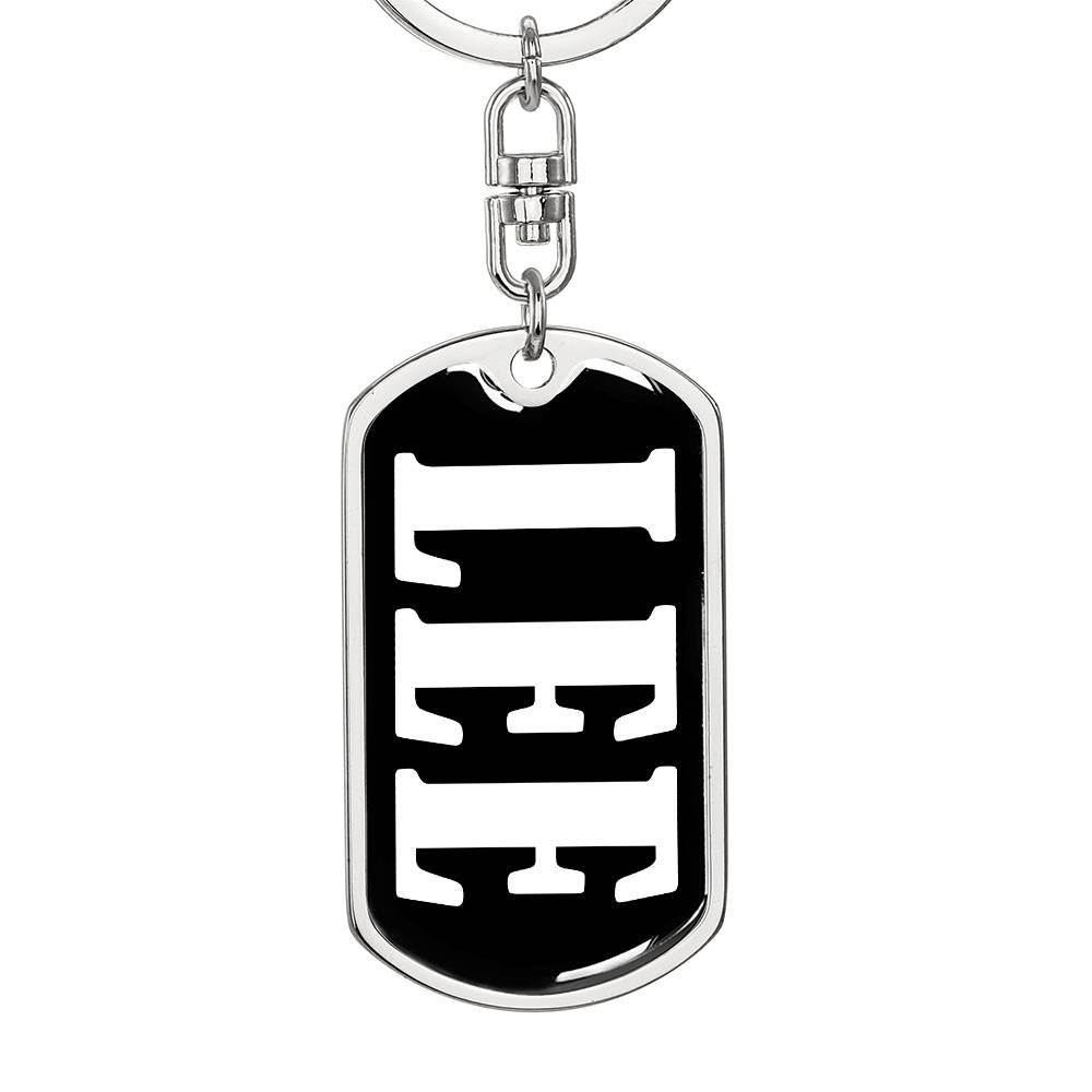 Lee v01w - Luxury Dog Tag Keychain