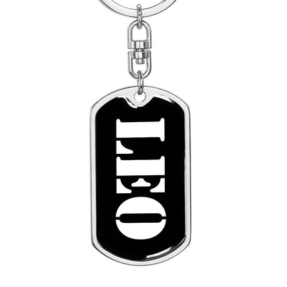 Leo v2 - Luxury Dog Tag Keychain