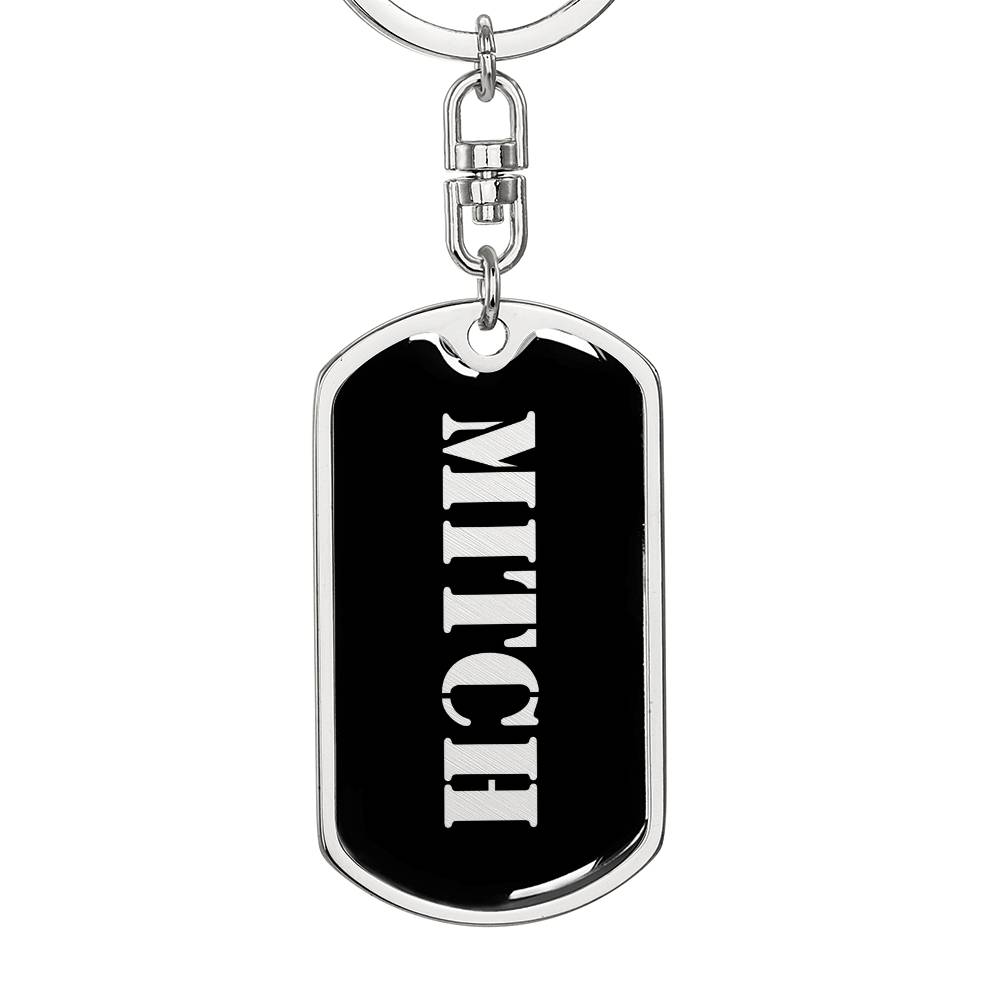 Mitch v2 - Luxury Dog Tag Keychain
