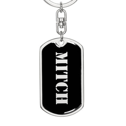 Mitch v2 - Luxury Dog Tag Keychain