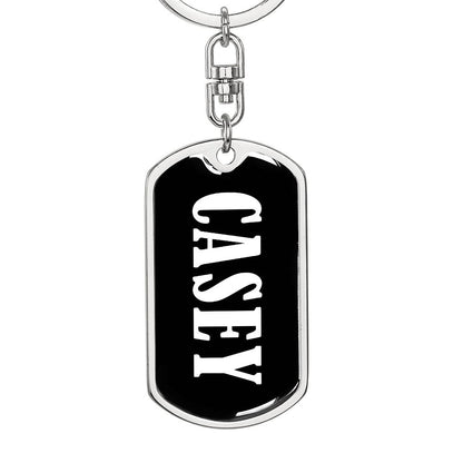 Casey v03 - Luxury Dog Tag Keychain