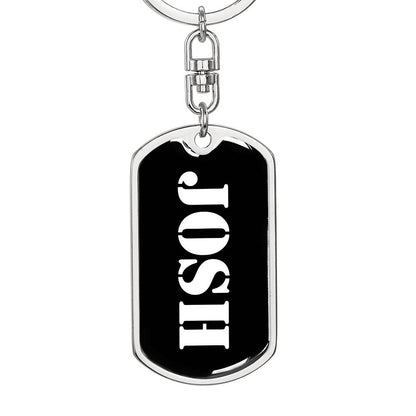 Josh v2 - Luxury Dog Tag Keychain