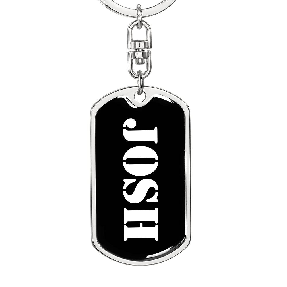 Josh v2 - Luxury Dog Tag Keychain