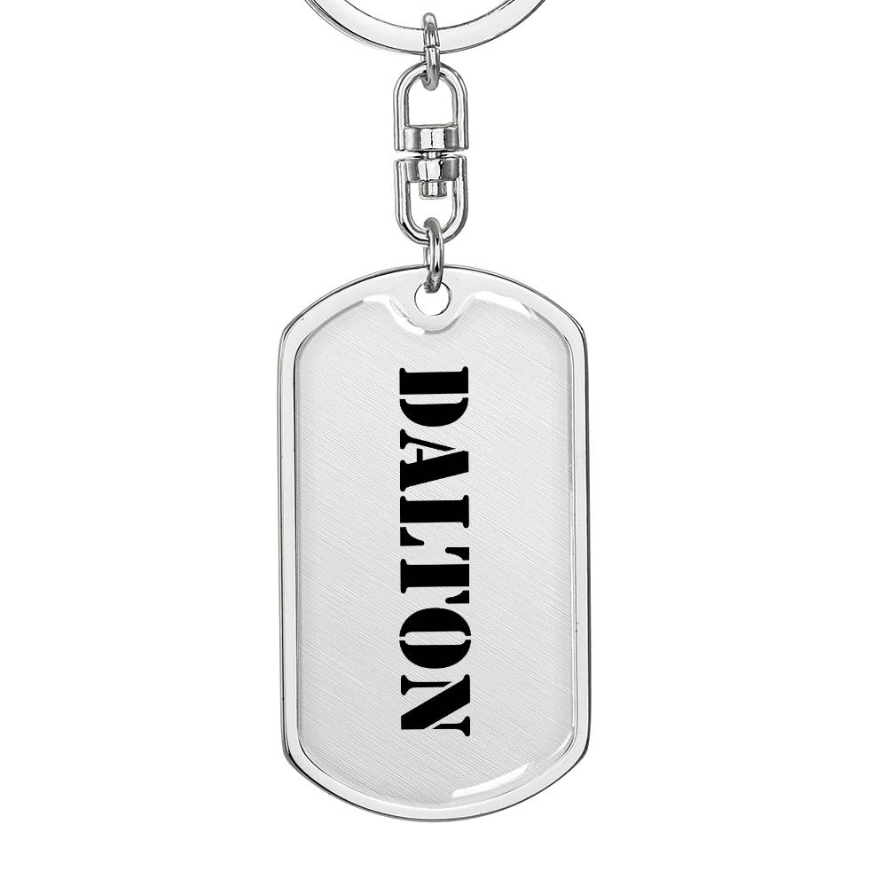 Dalton - Luxury Dog Tag Keychain