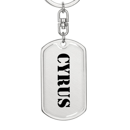 Cyrus - Luxury Dog Tag Keychain