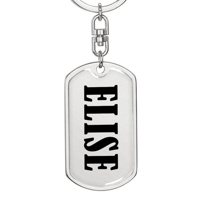 Elise v01 - Luxury Dog Tag Keychain