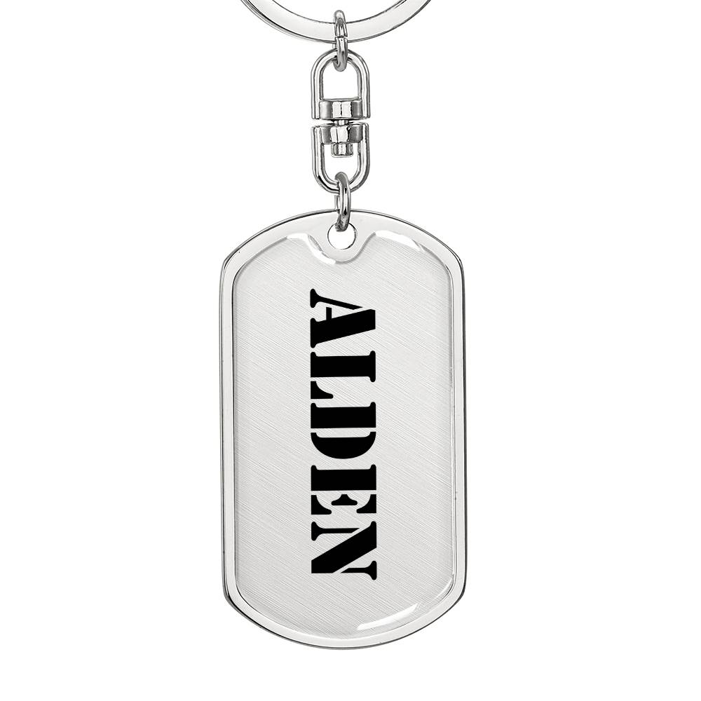 Alden - Luxury Dog Tag Keychain