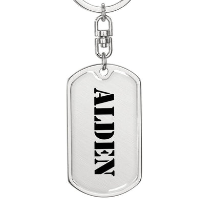 Alden - Luxury Dog Tag Keychain