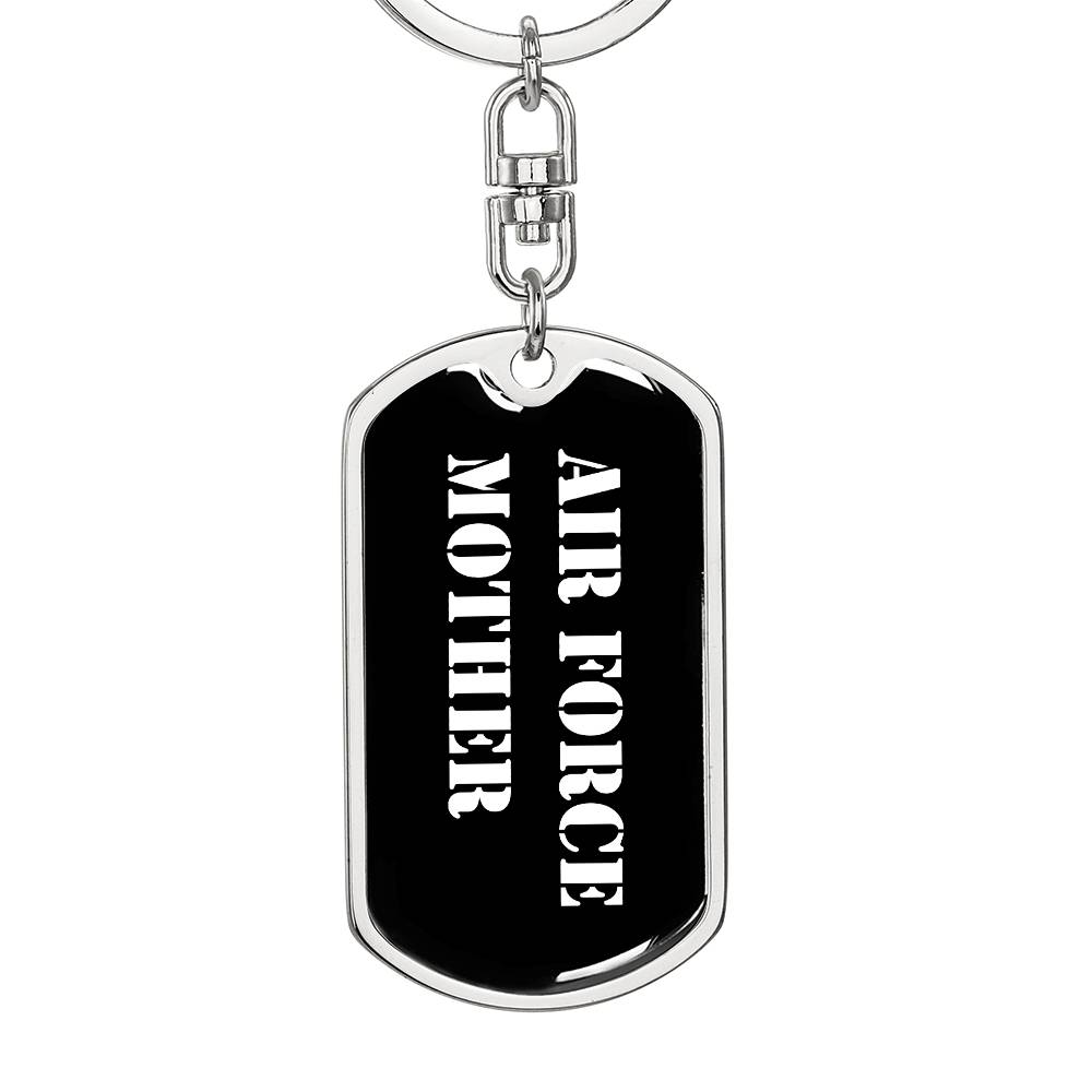 Air Force Mother v3 - Luxury Dog Tag Keychain