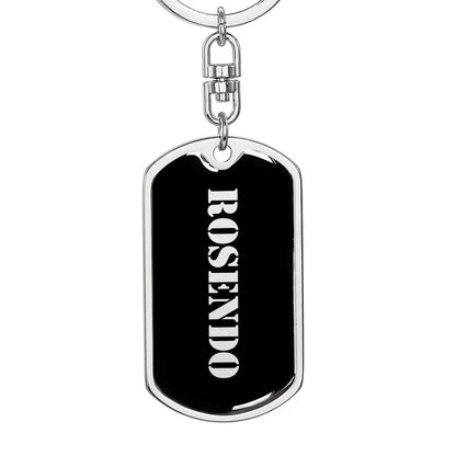 Rosendo v2 - Luxury Dog Tag Keychain