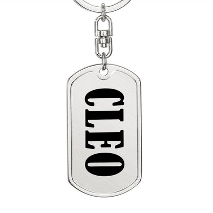 Cleo v01 - Luxury Dog Tag Keychain