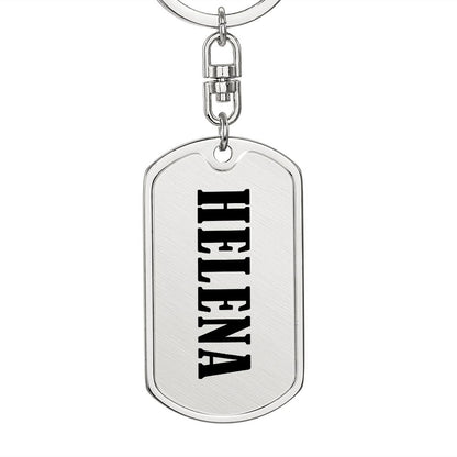 Helena v01 - Luxury Dog Tag Keychain