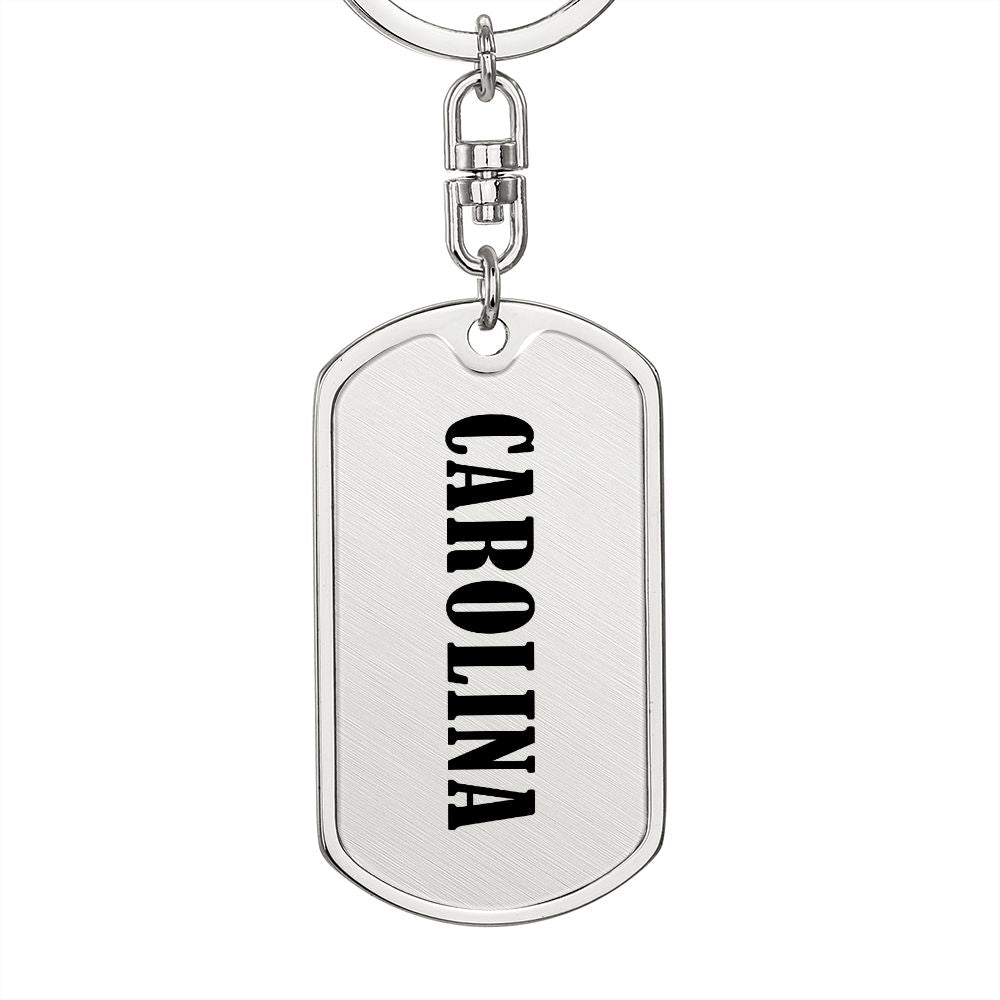 Carolina v01 - Luxury Dog Tag Keychain