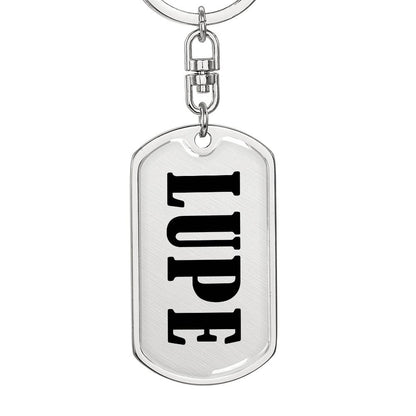 Lupe v01 - Luxury Dog Tag Keychain
