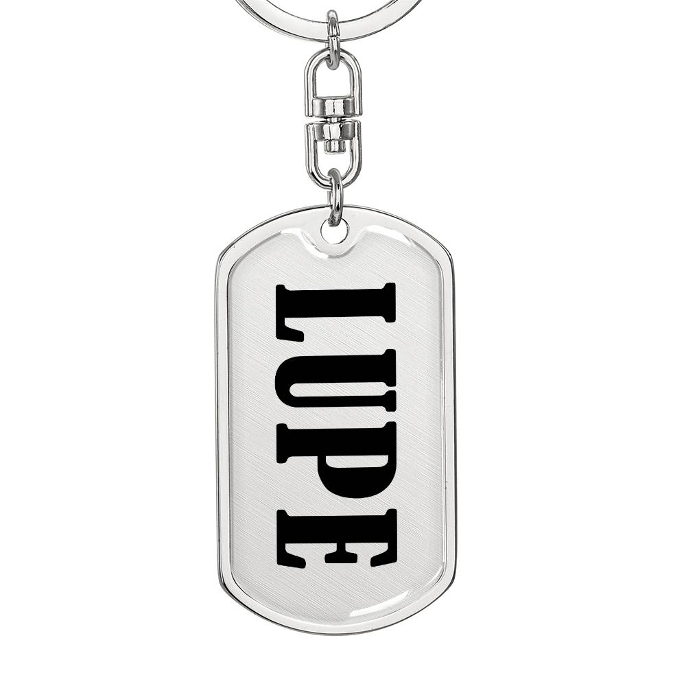 Lupe v01 - Luxury Dog Tag Keychain