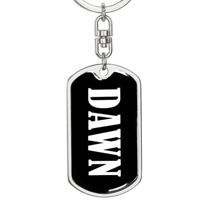Dawn v01w - Luxury Dog Tag Keychain