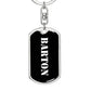 Barton v3 - Luxury Dog Tag Keychain