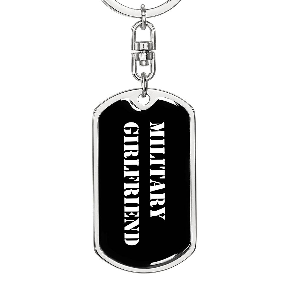 Military Girlfriend v3 - Luxury Dog Tag Keychain
