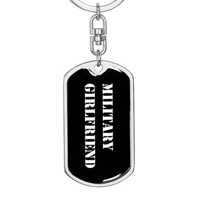 Military Girlfriend v3 - Luxury Dog Tag Keychain