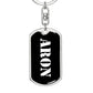 Aron v3 - Luxury Dog Tag Keychain