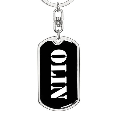 Olin v3 - Luxury Dog Tag Keychain