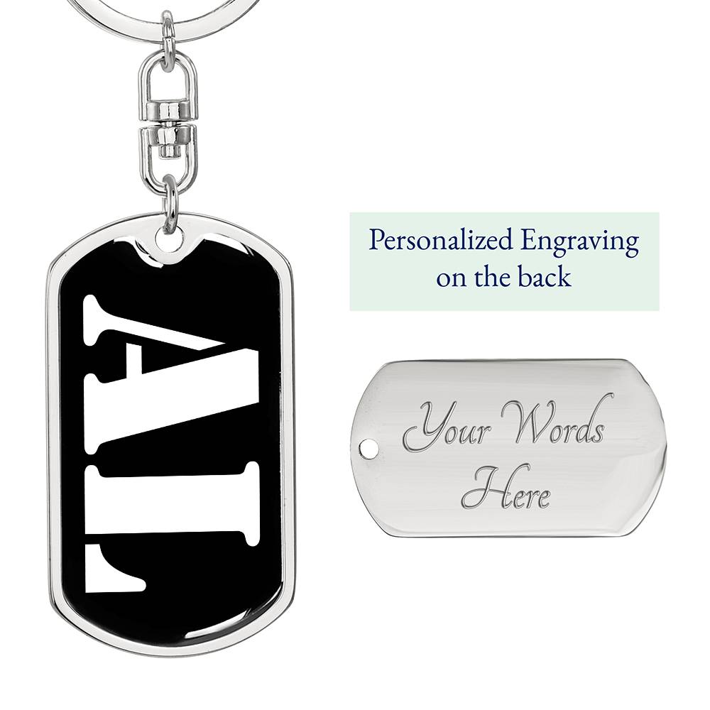Al v2 - Luxury Dog Tag Keychain