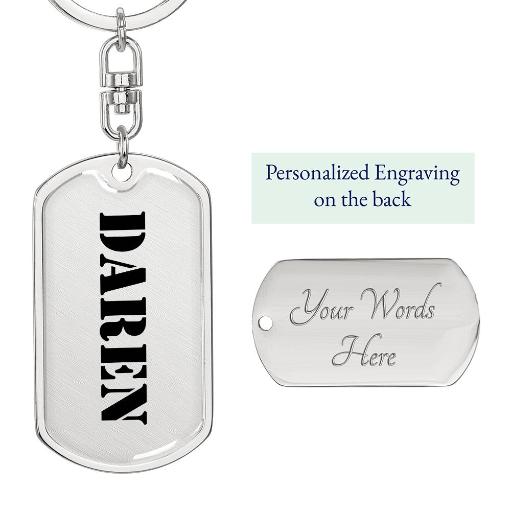 Daren - Luxury Dog Tag Keychain