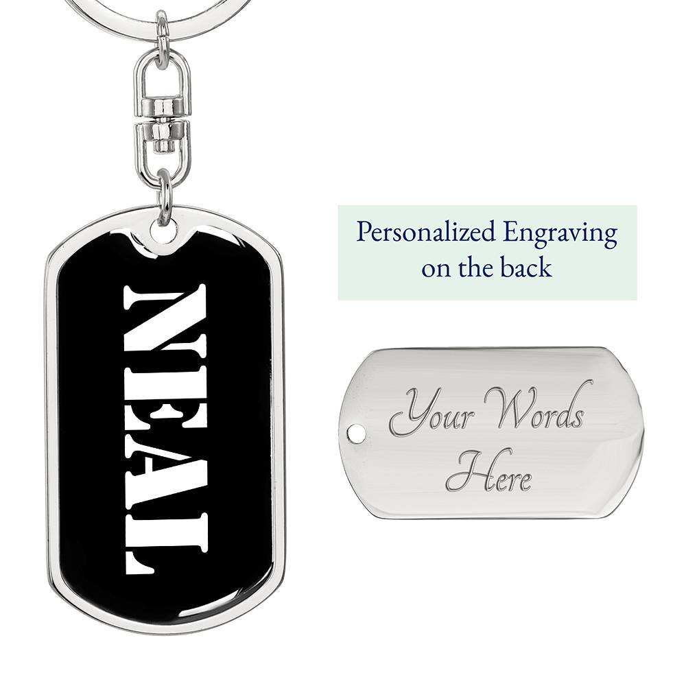 Neal v2 - Luxury Dog Tag Keychain