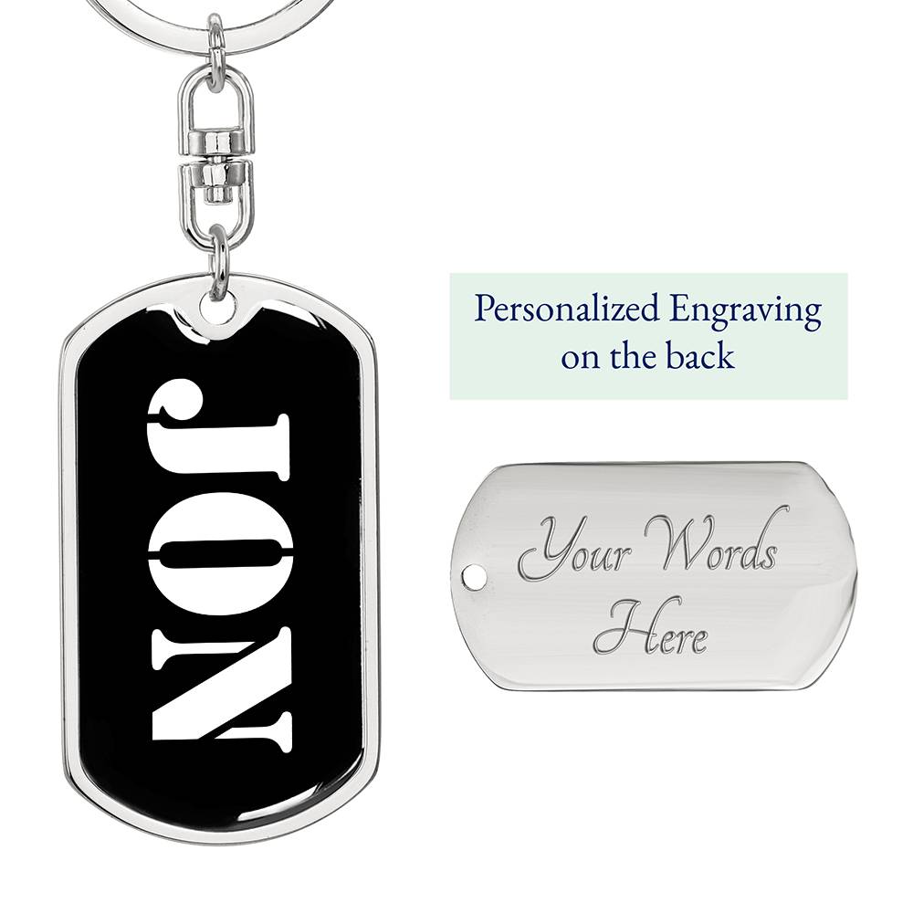 Jon v2 - Luxury Dog Tag Keychain