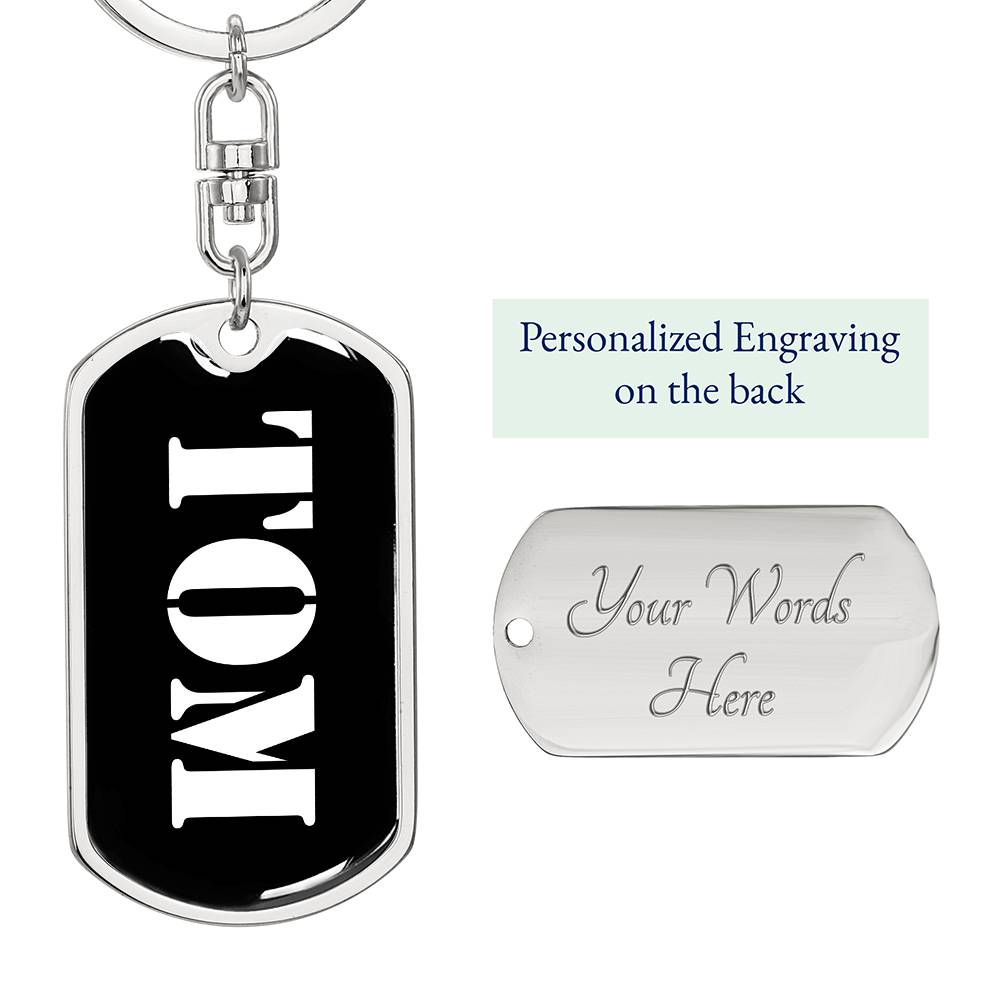 Tom v2 - Luxury Dog Tag Keychain