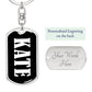 Kate v03 - Luxury Dog Tag Keychain