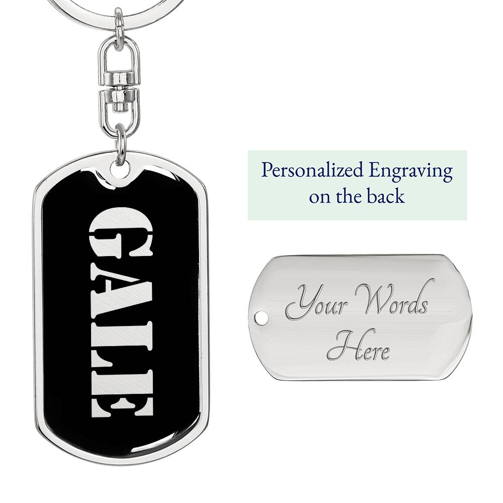 Gale v2 - Luxury Dog Tag Keychain