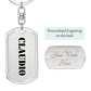 Claudio - Luxury Dog Tag Keychain