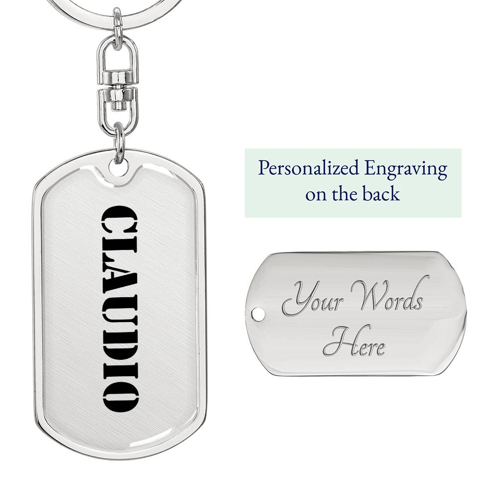 Claudio - Luxury Dog Tag Keychain
