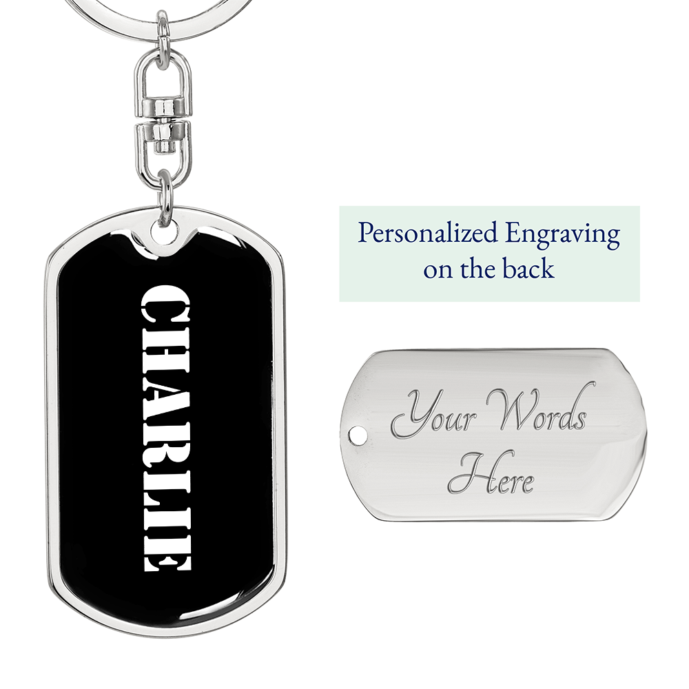 Charlie v2 - Luxury Dog Tag Keychain