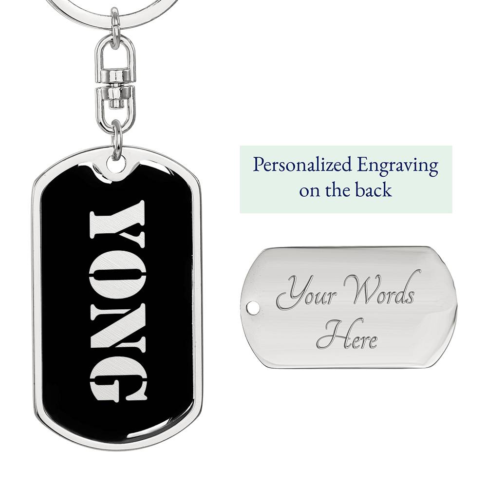 Yong v2 - Luxury Dog Tag Keychain