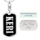 Keri v02 - Luxury Dog Tag Keychain