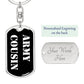 Army Cousin v3 - Luxury Dog Tag Keychain