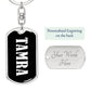 Tamra v03 - Luxury Dog Tag Keychain